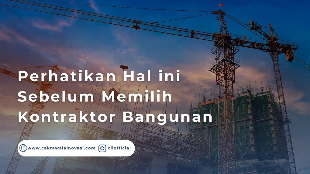 Memilih kontraktor bangunan